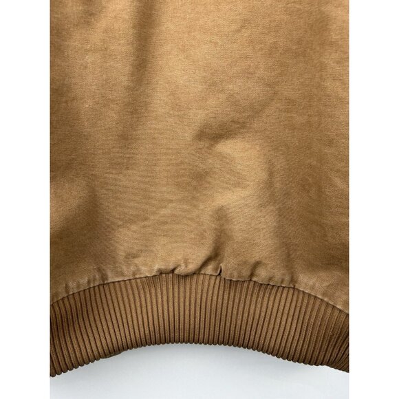 Vintage Carhartt J130 Hooded Coat Jacket Men's XL BRN Canvas Zip RN 14806 - Picture 9 of 12